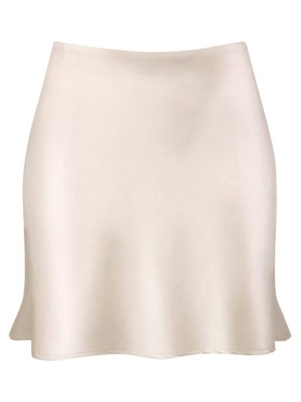 Satin Silk High Waisted Mini A-Line Slip Skirt